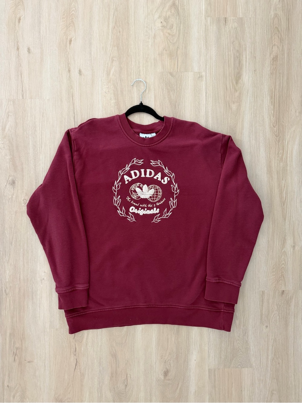 Vintage Adidas Originals Burgundy Crewneck Size XXL